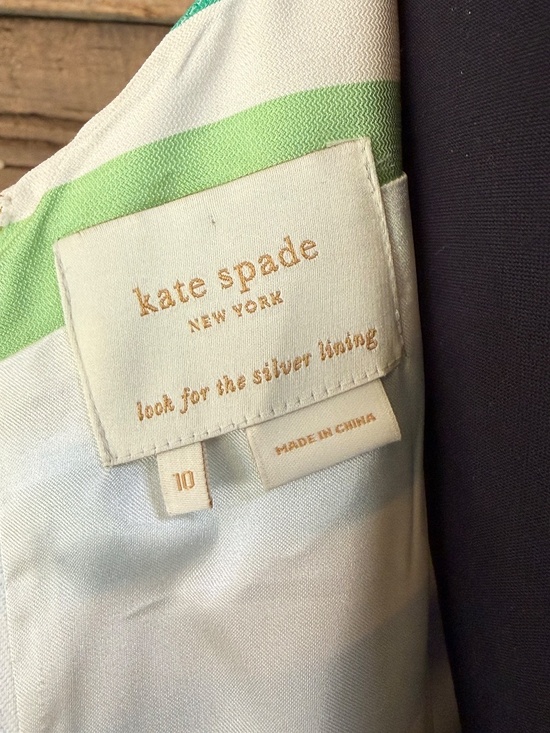 Kate Spade New York Pastel Striped Sleeveless Dress, 100% Silk, 10, - Picture 6 of 8